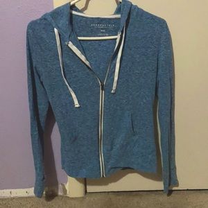 Aeropostale blue zip up hoodie.